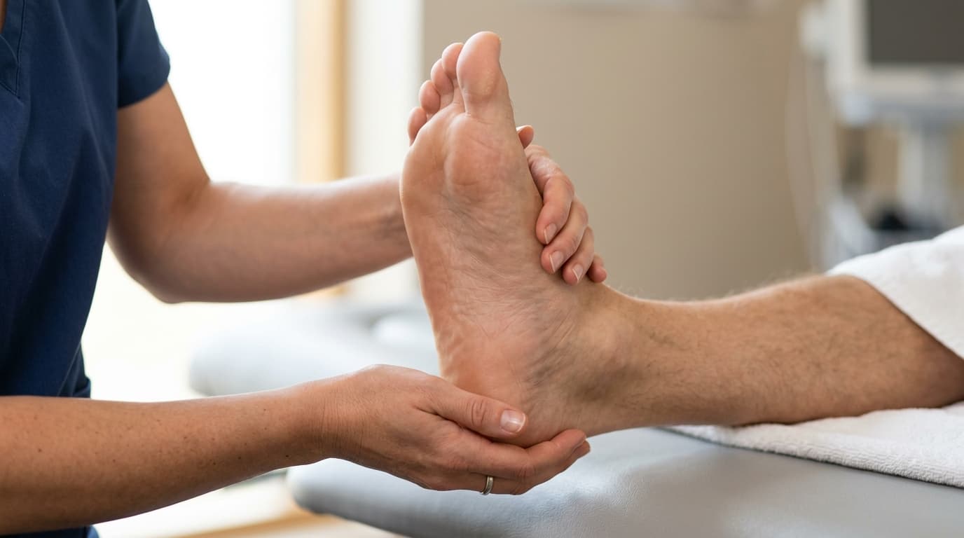 Douleur localisée sous la voûte plantaire après la marche